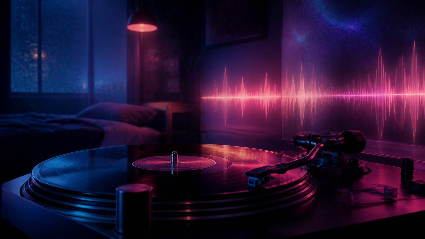 Slowed and reverb vinyl remixing